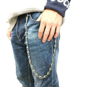 MensFashionStyleStore 68cm SKELETON JEANS CHAIN