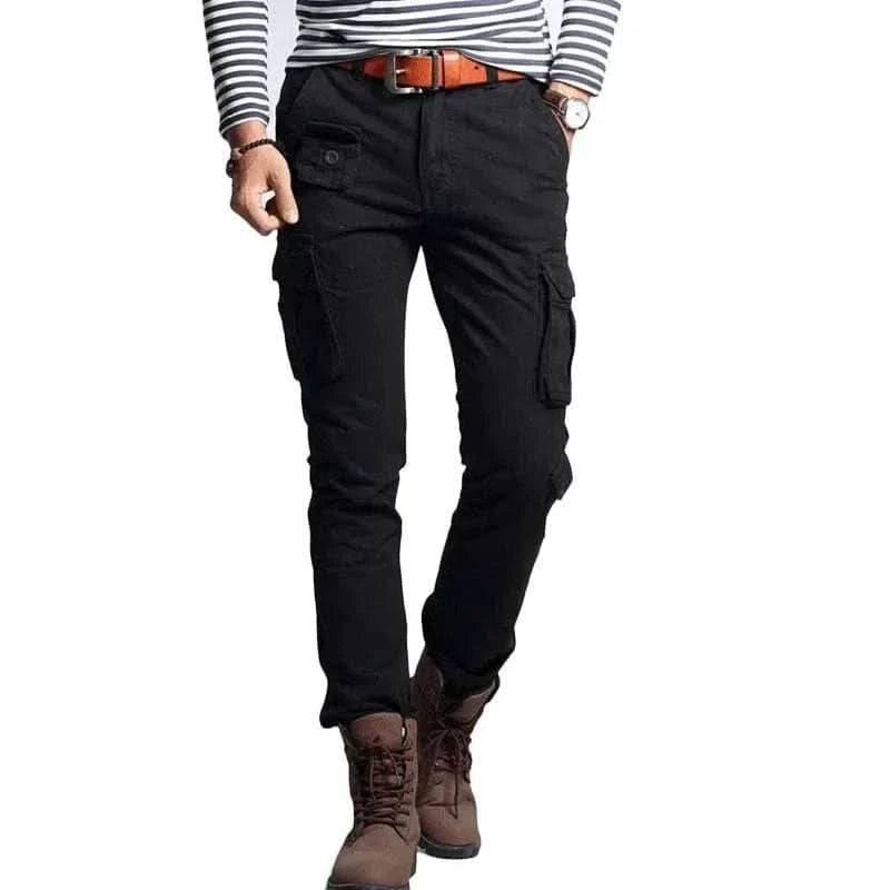 MensFashionStyleStore SLIM FIT MILITARY CARGO PANTS