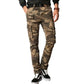 MensFashionStyleStore camouflage yellow / 31 SLIM FIT MILITARY CARGO PANTS