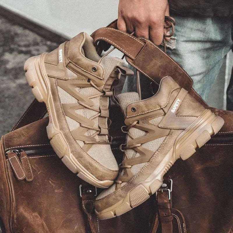 STEEL TOE PUNCTURE PROOF SNEAKERS.