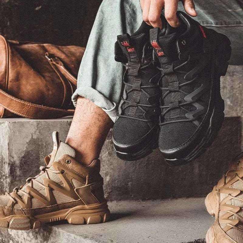 STEEL TOE PUNCTURE PROOF SNEAKERS.
