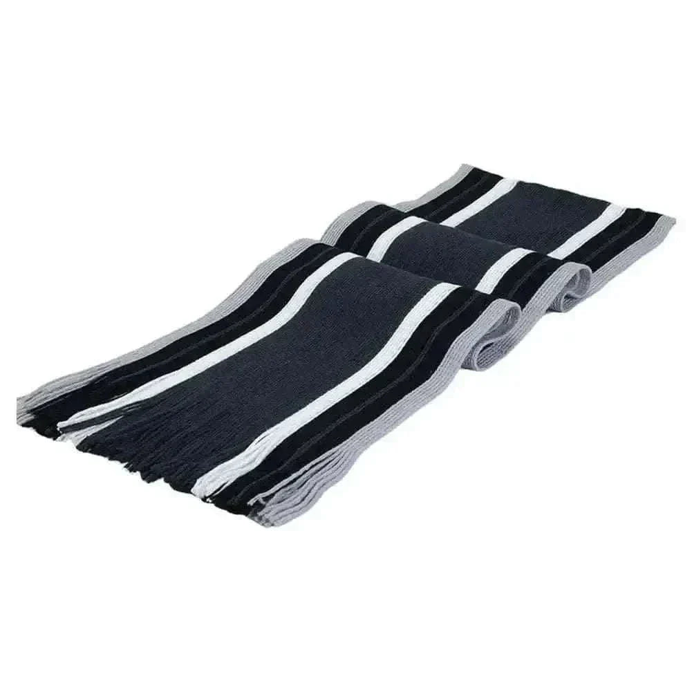 Stylish Winter Scarf Thick Windproof Soft Classic Striped Patchwork Color Men Scarf.