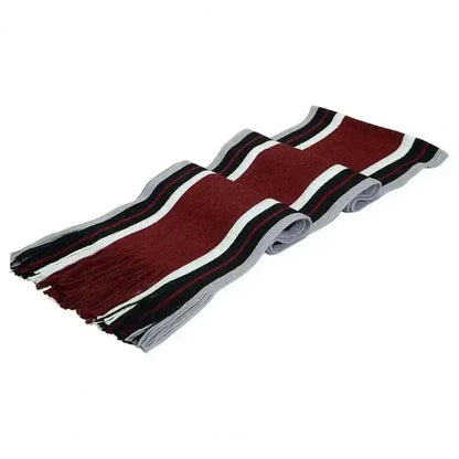 Stylish Winter Scarf Thick Windproof Soft Classic Striped Patchwork Color Men Scarf.