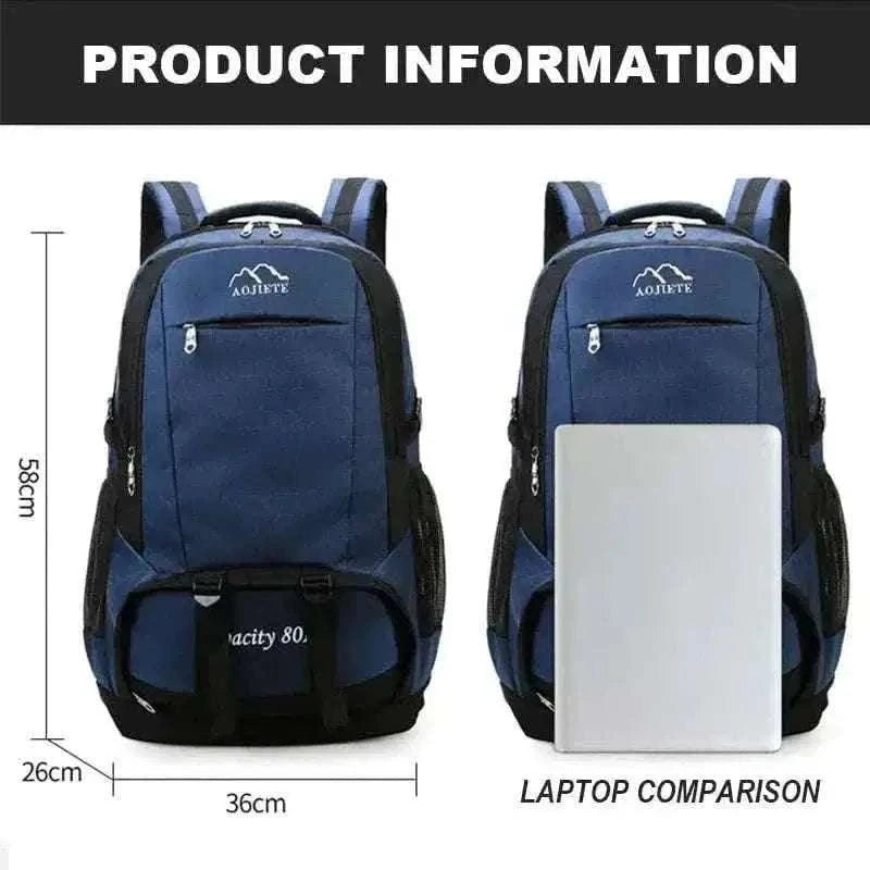 Super Large Capacity Nylon Travel Backpack.