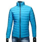 Men Puffer Jacket-Trendy  Fashion Stand Collar Slim Puffer Coat Lightweight Male Windbreaker Thickened   Outerwear.