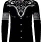  Men's Fashion Style Store CX0000328 / CHINA / 6XL Tribal Pattern Men's Shirt Tops Lapel Long Sleeve Closure Men's Casual Shirts Men's Daily Vacation Streetwear