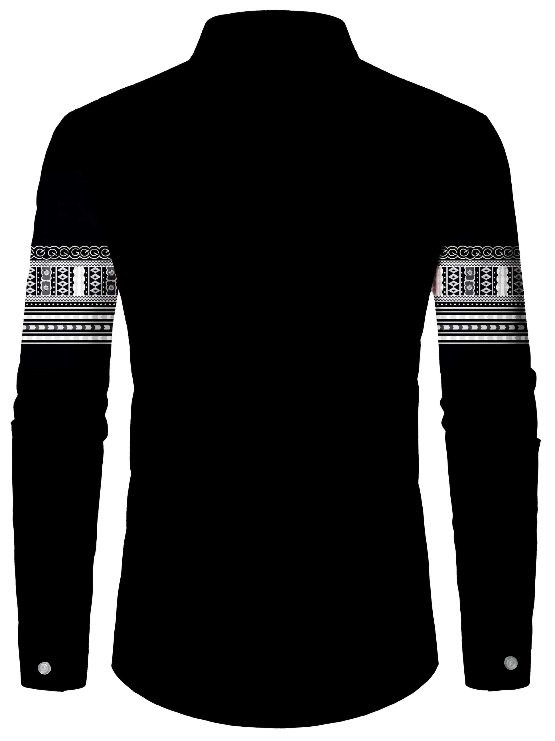 Tribal Pattern Men's Shirt Tops Lapel Long Sleeve Closure Men's Casual Shirts Men's Daily Vacation Streetwear.