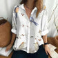  Men's Fashion Style Store Tribal Pattern Men's Shirt Tops Lapel Long Sleeve Closure Men's Casual Shirts Men's Daily Vacation Streetwear