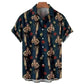  Men's Fashion Style Store Tribal Pattern Men's Shirt Tops Lapel Long Sleeve Closure Men's Casual Shirts Men's Daily Vacation Streetwear
