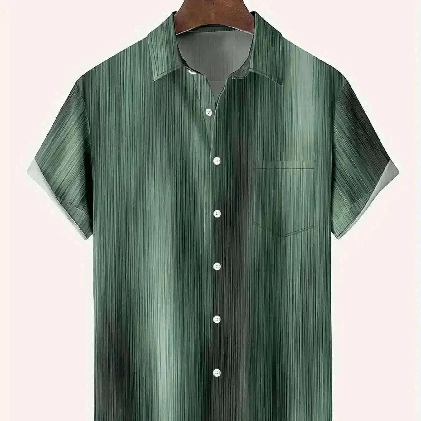 Tribal Pattern Men's Shirt Tops Lapel Long Sleeve Closure Men's Casual Shirts Men's Daily Vacation Streetwear.