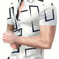 Tribal Pattern Men's Shirt Tops Lapel Long Sleeve Closure Men's Casual Shirts Men's Daily Vacation Streetwear.