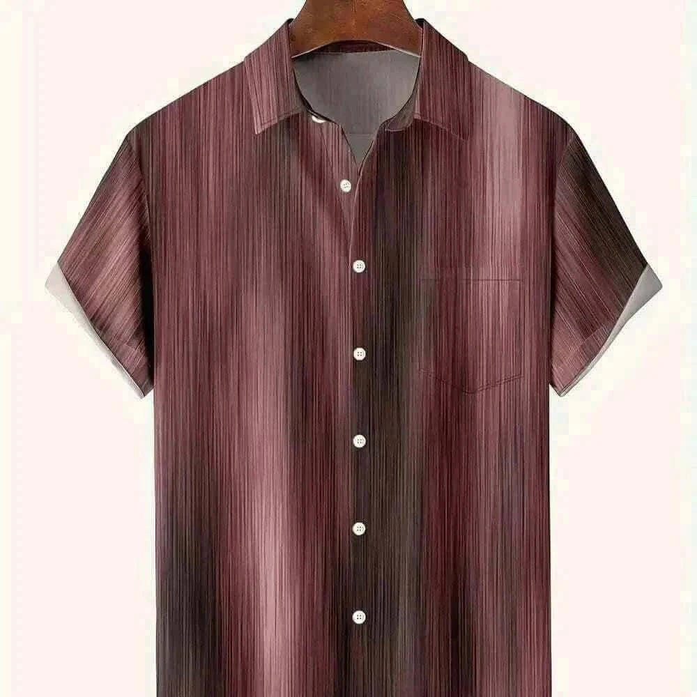 Tribal Pattern Men's Shirt Tops Lapel Long Sleeve Closure Men's Casual Shirts Men's Daily Vacation Streetwear.