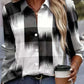  Men's Fashion Style Store Tribal Pattern Men's Shirt Tops Lapel Long Sleeve Closure Men's Casual Shirts Men's Daily Vacation Streetwear