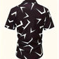 Tribal Pattern Men's Shirt Tops Lapel Long Sleeve Closure Men's Casual Shirts Men's Daily Vacation Streetwear.