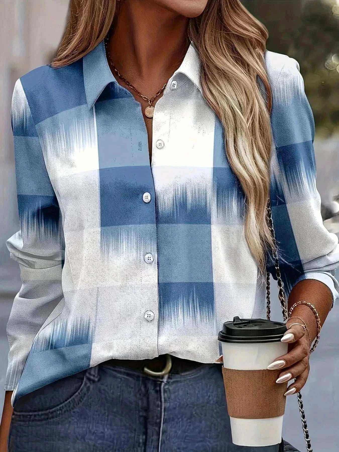  Men's Fashion Style Store Tribal Pattern Men's Shirt Tops Lapel Long Sleeve Closure Men's Casual Shirts Men's Daily Vacation Streetwear