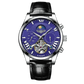 MensFashionStyleStore 16213-blue belt VINTAGE DESIGN MECHANICAL WATCH WITH SILICONE STRAP