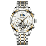 VINTAGE DESIGN MECHANICAL WATCH WITH SILICONE STRAP.