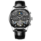 MensFashionStyleStore 16213-int black belt VINTAGE DESIGN MECHANICAL WATCH WITH SILICONE STRAP