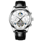 MensFashionStyleStore 16213-white belt VINTAGE DESIGN MECHANICAL WATCH WITH SILICONE STRAP