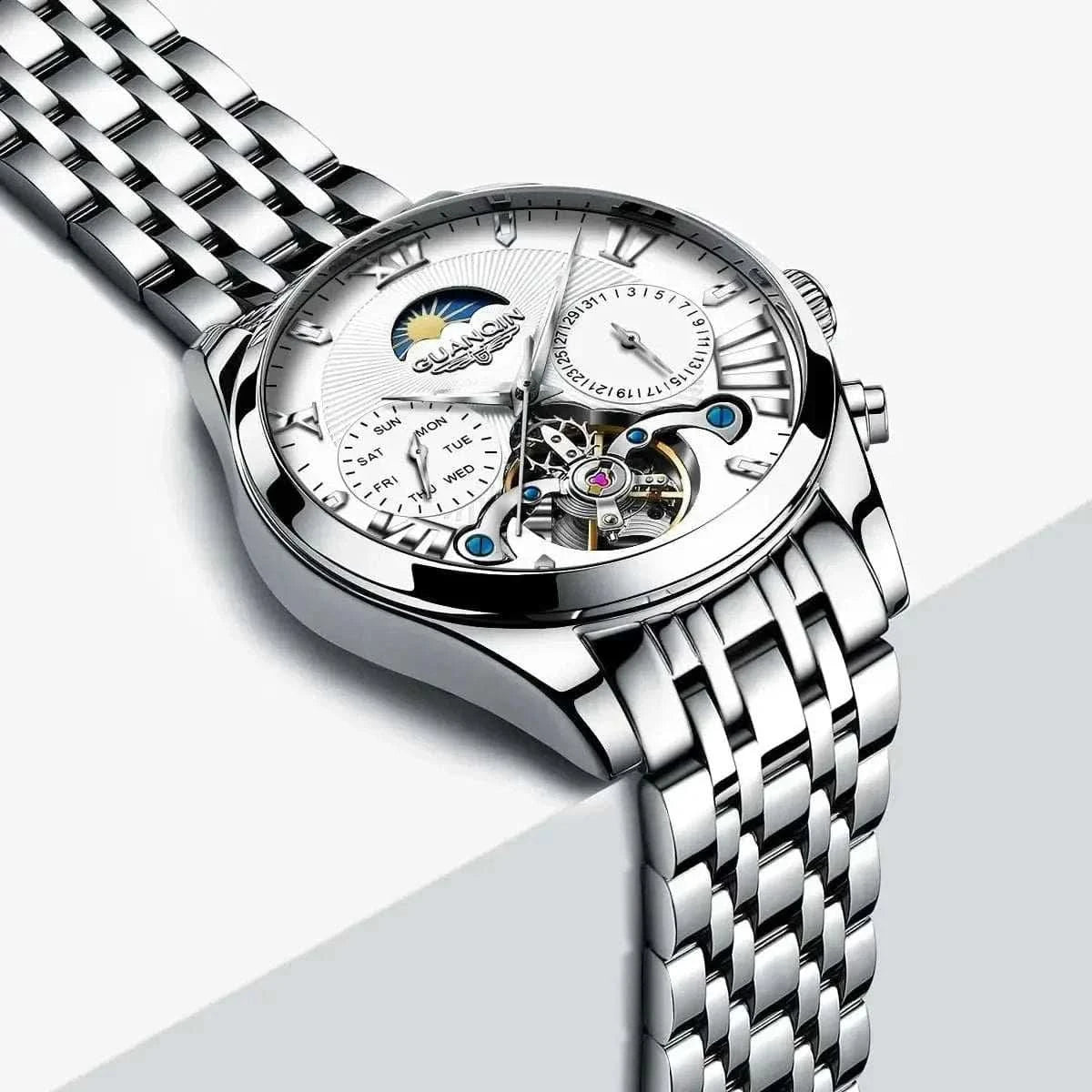 MensFashionStyleStore VINTAGE DESIGN MECHANICAL WATCH WITH SILICONE STRAP