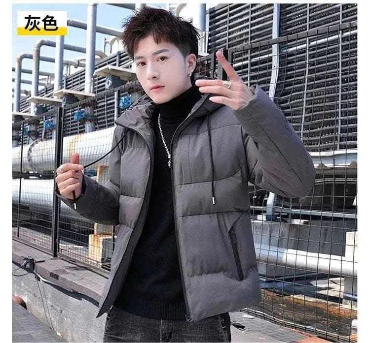 Warm New Casual Fashion Windproof Parka men Jacket y2k streetwear With Hood Men Windbreaker Winter Men Clothes ropa hombre.
