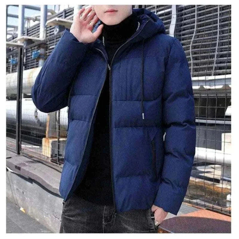 Warm New Casual Fashion Windproof Parka men Jacket y2k streetwear With Hood Men Windbreaker Winter Men Clothes ropa hombre.
