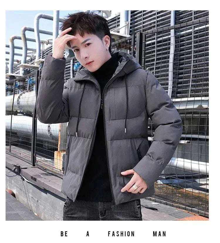 Warm New Casual Fashion Windproof Parka men Jacket y2k streetwear With Hood Men Windbreaker Winter Men Clothes ropa hombre.