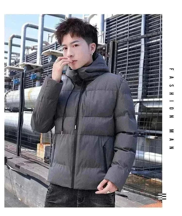 Warm New Casual Fashion Windproof Parka men Jacket y2k streetwear With Hood Men Windbreaker Winter Men Clothes ropa hombre.