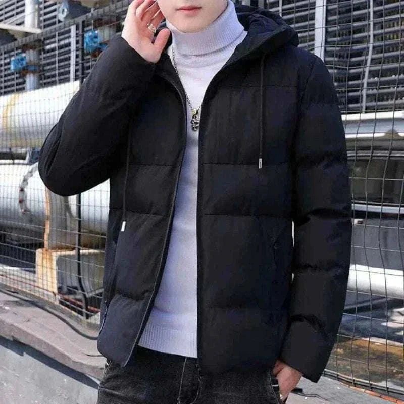 Warm New Casual Fashion Windproof Parka men Jacket y2k streetwear With Hood Men Windbreaker Winter Men Clothes ropa hombre.