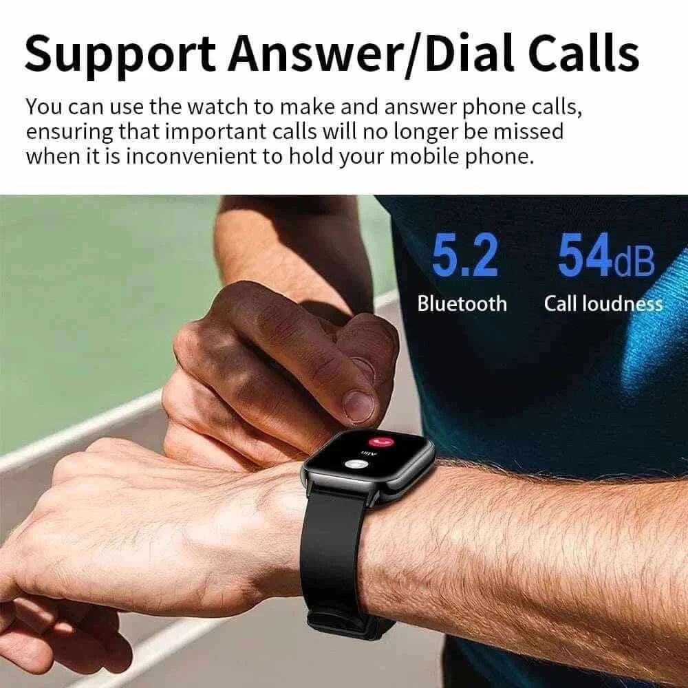 WATERPROOF BLUETOOTH SMARTWATCH.
