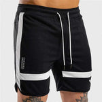 WHITE FITNESS SHORTS.