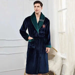MensFashionStyleStore WINTER FLANNEL BATHROBE