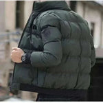 Buy Winter JacketsStand Collar Warm Down Jacket Street Fashion Casual Brand Men's Parka North Coat.