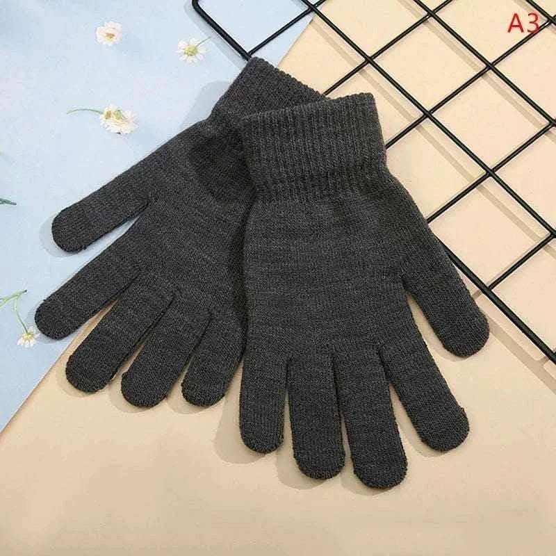 Winter Knitted Gloves Men Women Touch Screen Cold-proof Warm Full Finger Gloves Korean Style All-match Cycling Wool Gloves.