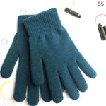 Winter Knitted Gloves Men Women Touch Screen Cold-proof Warm Full Finger Gloves Korean Style All-match Cycling Wool Gloves.