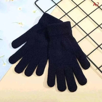 Winter Knitted Gloves Men Women Touch Screen Cold-proof Warm Full Finger Gloves Korean Style All-match Cycling Wool Gloves.