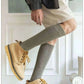Winter Men's New High-Grade Thick Warm Solid Color Wool Material Fashion Casual Calf Long Socks 3 Pair.