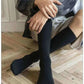 Men's Fashion Style Store Winter Men's New High-Grade Thick Warm Solid Color Wool Material Fashion Casual Calf Long Socks 3 Pair
