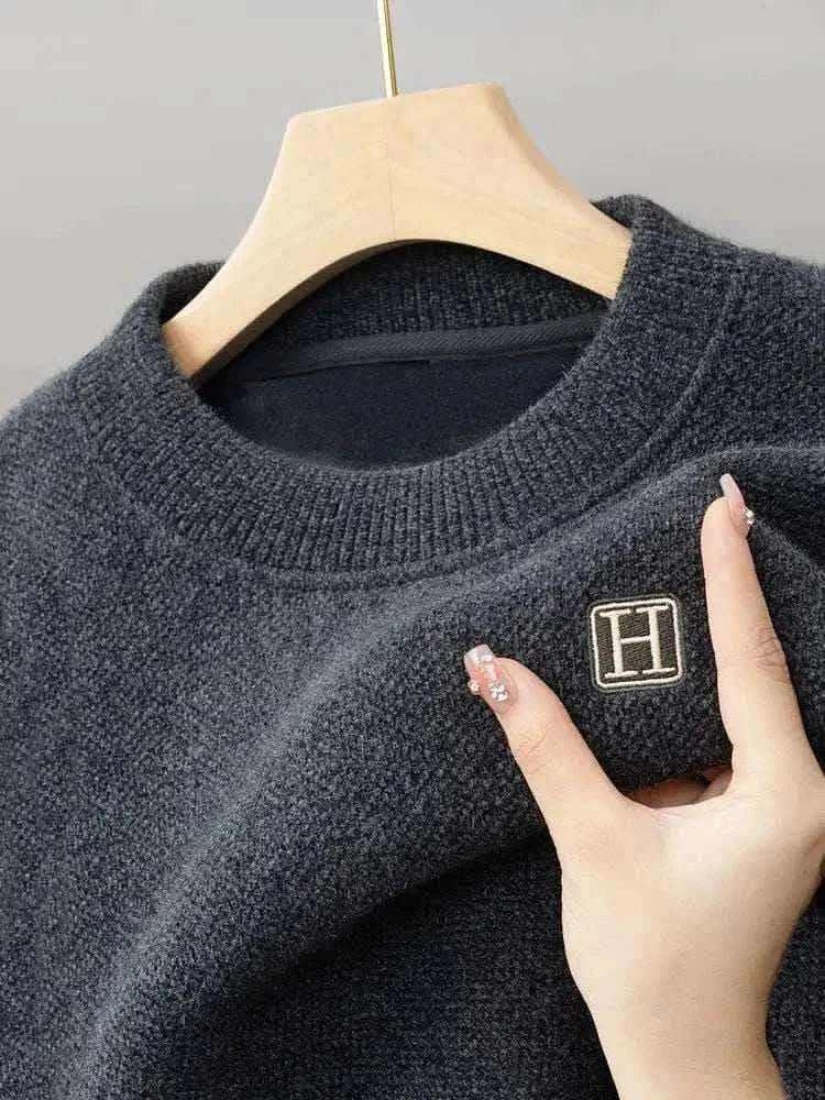 Winter Men's Warm Fleece Sweater.