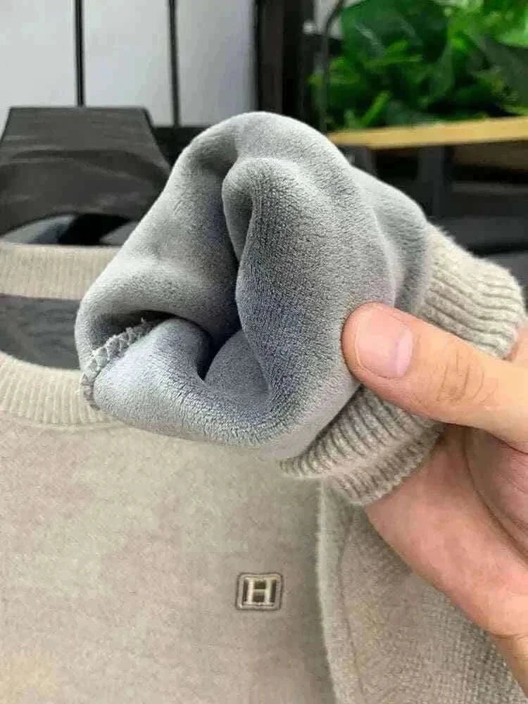 Winter Men's Warm Fleece Sweater.