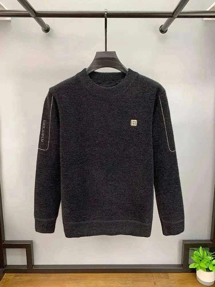 Winter Men's Warm Fleece Sweater.