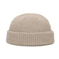 Winter Warm Unisex Wool Beanies Caps Fisherman Hat for Men Short Knit Watch Cap Cuffed Trawler Hats Hip Hop Bonnet.