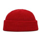Winter Warm Unisex Wool Beanies Caps Fisherman Hat for Men Short Knit Watch Cap Cuffed Trawler Hats Hip Hop Bonnet.