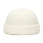Winter Warm Unisex Wool Beanies Caps Fisherman Hat for Men Short Knit Watch Cap Cuffed Trawler Hats Hip Hop Bonnet.