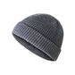 Winter Warm Unisex Wool Beanies Caps Fisherman Hat for Men Short Knit Watch Cap Cuffed Trawler Hats Hip Hop Bonnet.