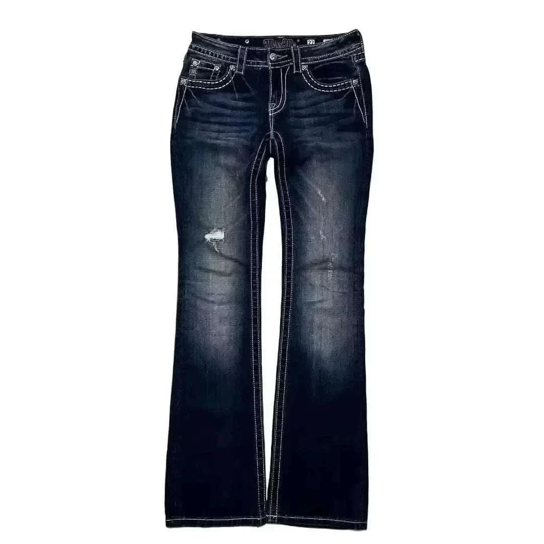  Men's Fashion Style Store Y2K New Gothic Retro Miss Me Boot Cut Jeans