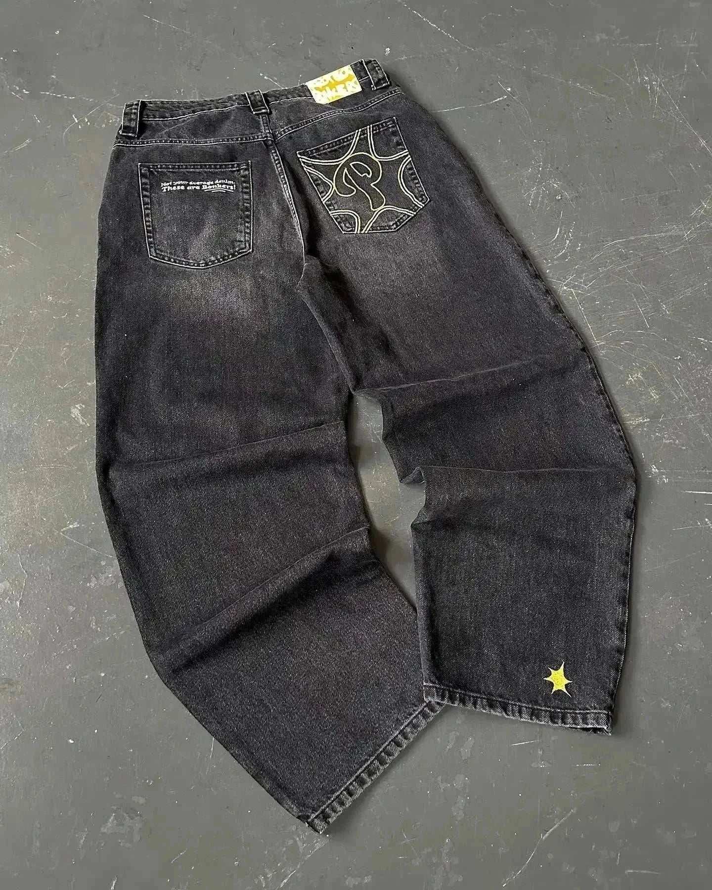  Men's Fashion Style Store army green / S Y2K New Gothic Retro Miss Me Boot Cut Jeans