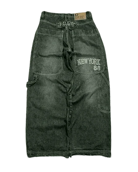  Men's Fashion Style Store Brown / S Y2K New Gothic Retro Miss Me Boot Cut Jeans