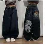  Men's Fashion Style Store Fuchsia / S Y2K New Gothic Retro Miss Me Boot Cut Jeans