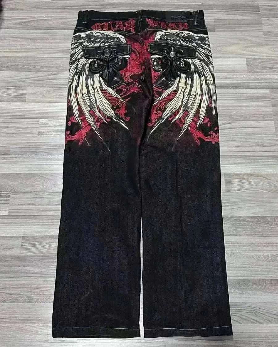  Men's Fashion Style Store Khaki / S Y2K New Gothic Retro Miss Me Boot Cut Jeans